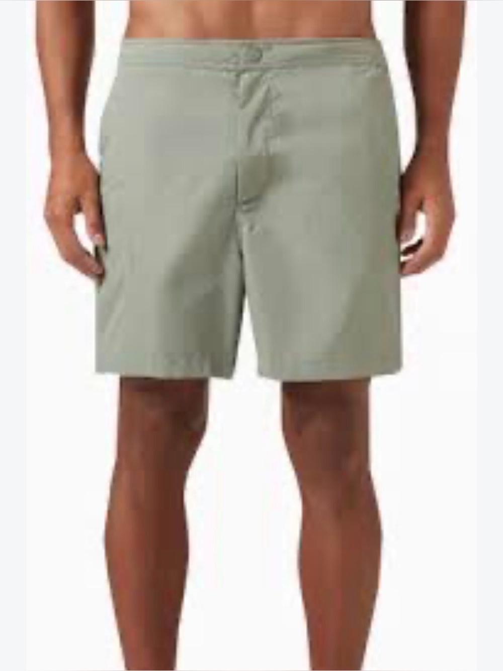 NWT Onia Men’s 6” E Snap Front Swim Trunks Sage Size Large